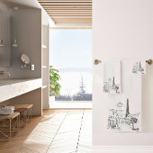 Cafe Paris Bad Handdoek