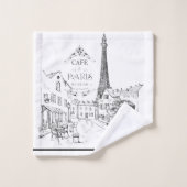 Cafe Paris Badhanddoekenset Bad Handdoek (Wasdoekje)
