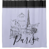 Cafe Paris Badkamer Gordijn (Voorkant)