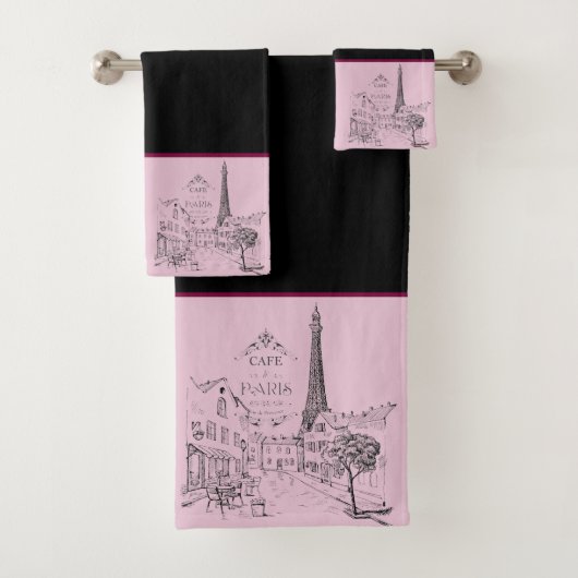 Cafe Paris Bath Towel Set Bad Handdoek (Insitu)