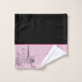 Cafe Paris Bath Towel Set Bad Handdoek (Wasdoekje)