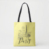Cafe Paris Boodschappentas Tote Bag (Voorkant)