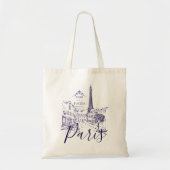Cafe Paris Boodschappentas Tote Bag (Voorkant)