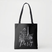 Cafe Paris   Boodschappenttas Tote Bag (Voorkant)