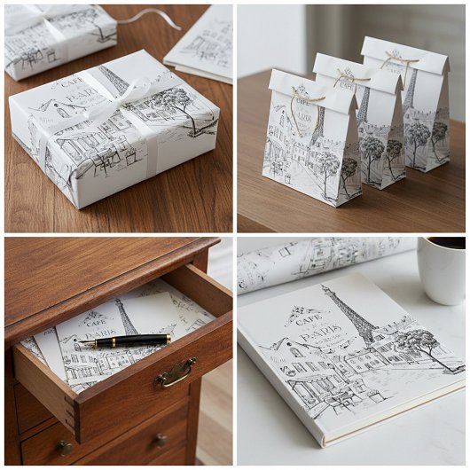 Cafe Paris Cadeaupapier