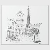 Cafe Paris Cadeaupapier (Vlak)