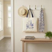 Cafe Paris Canvas tas