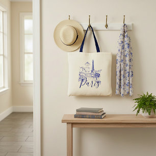 Cafe Paris Canvas tas