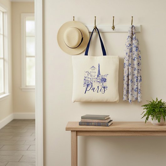 Cafe Paris Canvas tas