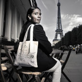 Cafe Paris Canvas tas