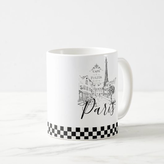 Cafe Paris Coffee Mok (Voorkant rechts)