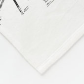 Cafe Paris Fleece Deken (Hoek)