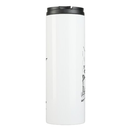 Cafe Paris gepersonaliseerd Thermosbeker (Achterkant)