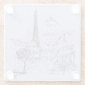 Cafe Paris Glas Onderzetter (Achterkant)