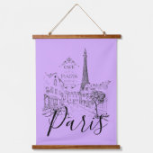 Cafe Paris Hangend Wandkleed (Voorkant)