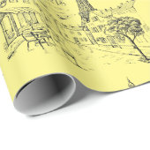 Cafe Paris Inpakpapier (Rol Hoek)