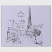 Cafe Paris Inpakpapier (Vlak)