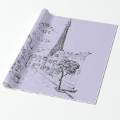 Cafe Paris Inpakpapier (Uitgerold)