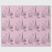 Cafe Paris Inpakpapier (Vlak)