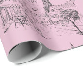 Cafe Paris Inpakpapier (Rol Hoek)