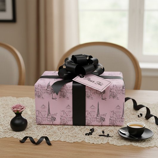 Cafe Paris Inpakpapier