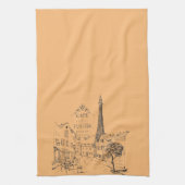 Cafe Paris Keukenhanddoek (Verticaal)