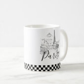 Cafe Paris koffiekop Koffiemok (Voorkant rechts)