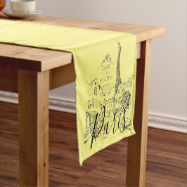 Cafe Paris Korte Tafel Runner Tafelloper