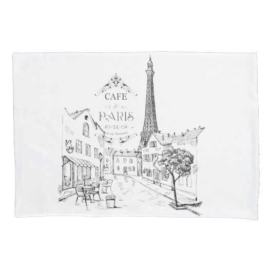 Cafe Paris Kussensloop (Voorkant)