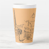 Cafe Paris Latte Mok (Voorkant)