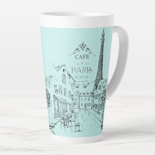 Cafe Paris Latte Mok (Rechterhoek)