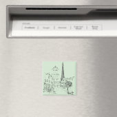 Cafe Paris-magneet Magneet (Insitu (Vaatwasser))