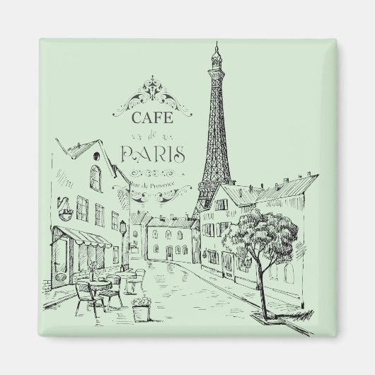 Cafe Paris-magneet Magneet (Voorkant)