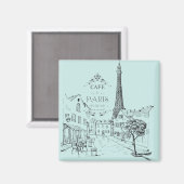 Cafe Paris Magnet (Voorkant / Achterkant)