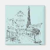 Cafe Paris Magnet (Voorkant)