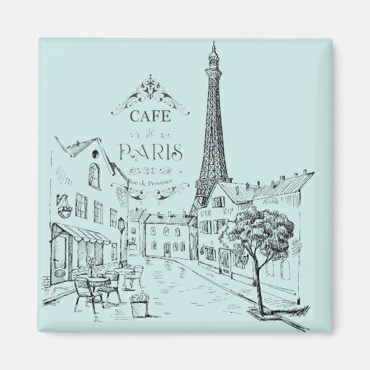 Cafe Paris Magnet (Voorkant)