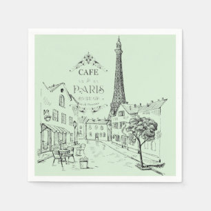 Cafe Paris Napkins Servet
