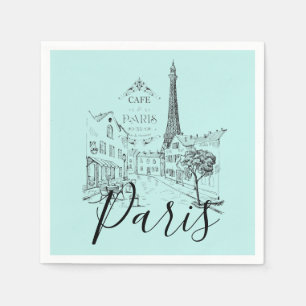 Cafe Paris Napkins Servet