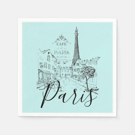 Cafe Paris Napkins Servet (Voorkant)