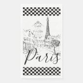 Cafe Paris Paper Guest Towels Servet (Voorkant)