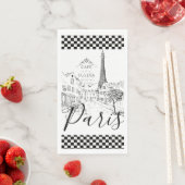 Cafe Paris Paper Guest Towels Servet (Insitu)