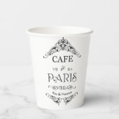Cafe Paris Papieren Bekers (Achterkant)