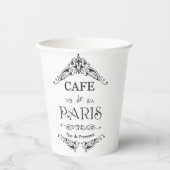 Cafe Paris Papieren Bekers (Voorkant)