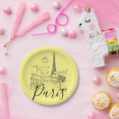 Cafe Paris Papieren Borden Bordje (Feest)