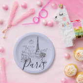 Cafe Paris Papieren Borden Bordje (Feest)