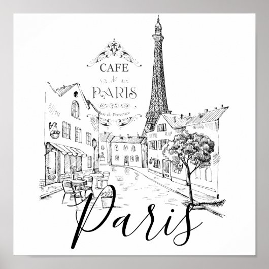 Cafe Paris Poster (Voorkant)