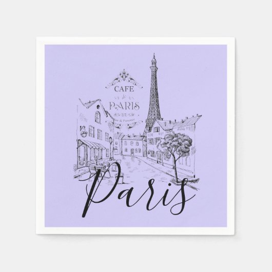Cafe Paris   Servetten (Voorkant)