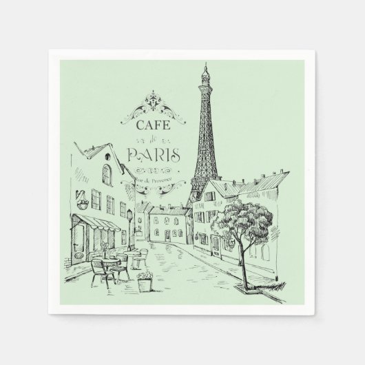 Cafe Paris Servetten (Voorkant)