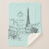 café Paris Sherpa Blanket Deken (Voorkant)