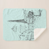 café Paris Sherpa Blanket Sherpa Deken (Voorkant (horizontaal))